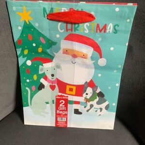 Merry Brite Christmas Gift Bags -  2 pck